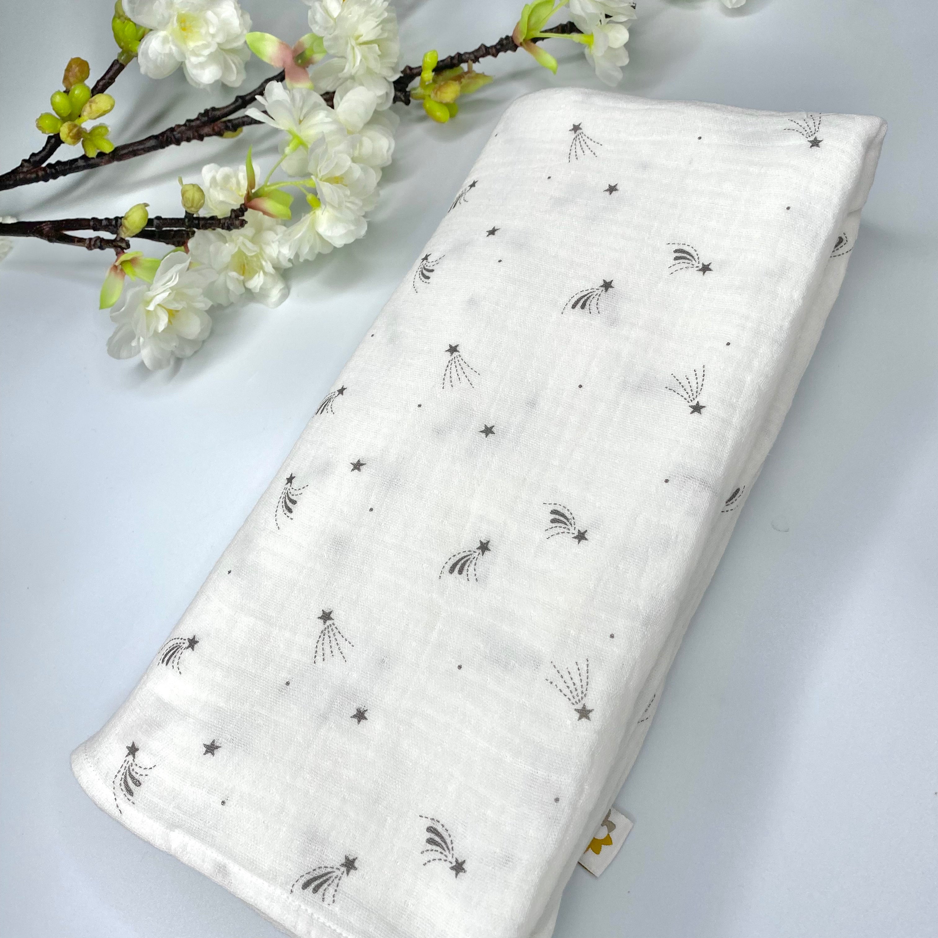 Shooting Stars Swaddle Muslin Organic Cotton Juno Jack's Juno