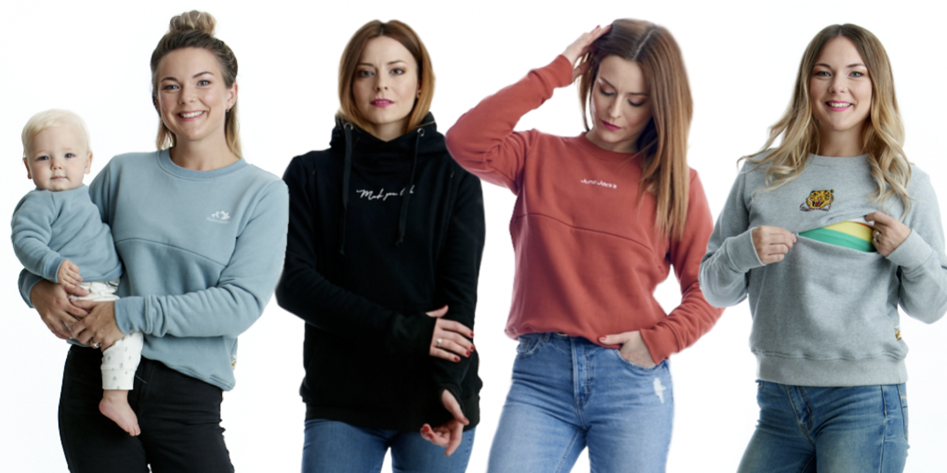 embroidered nursing sweatshirt