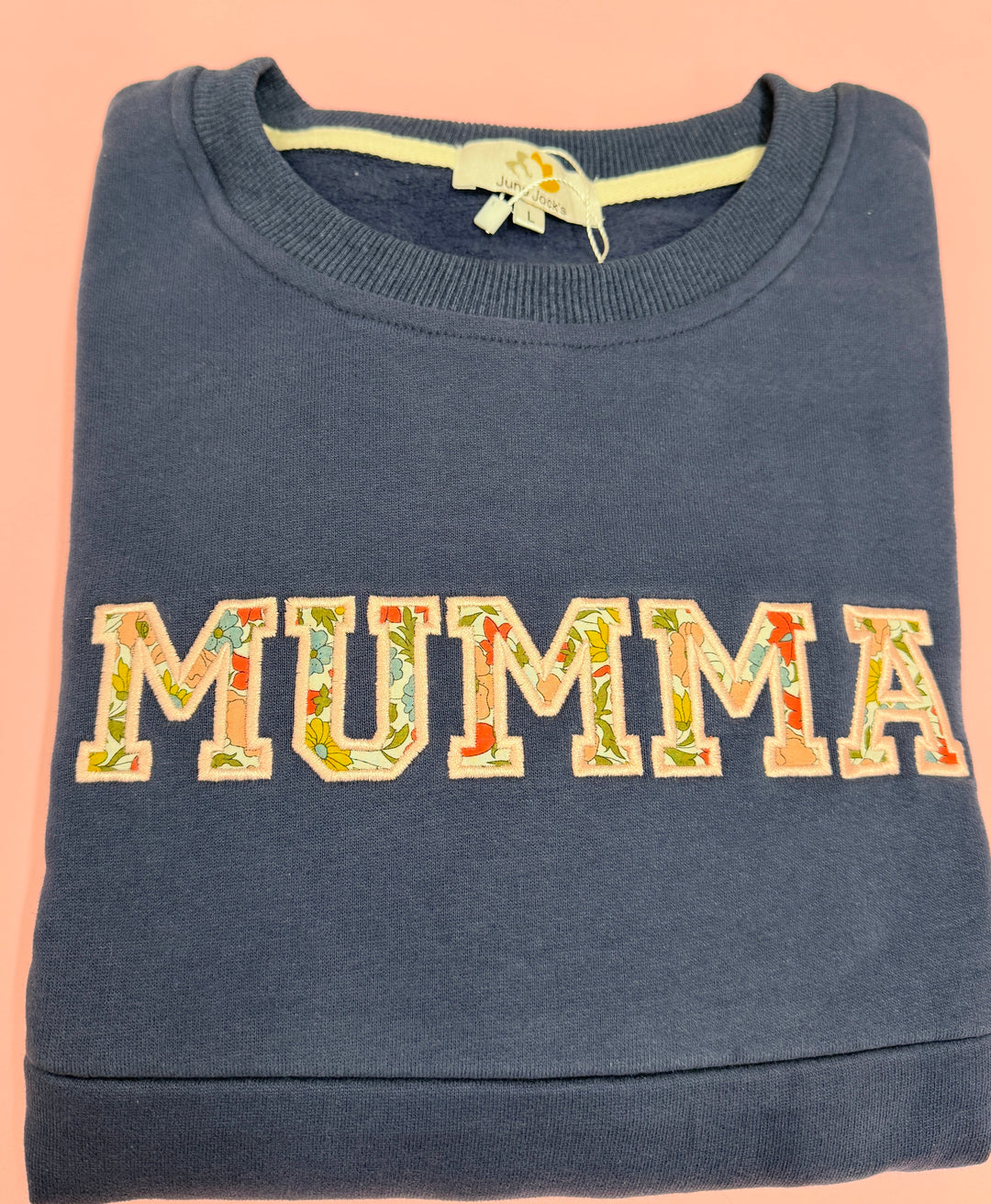 Ready Made - Luxury Liberty London Applique Sweatshirt- 'MUMMA'   L (14)