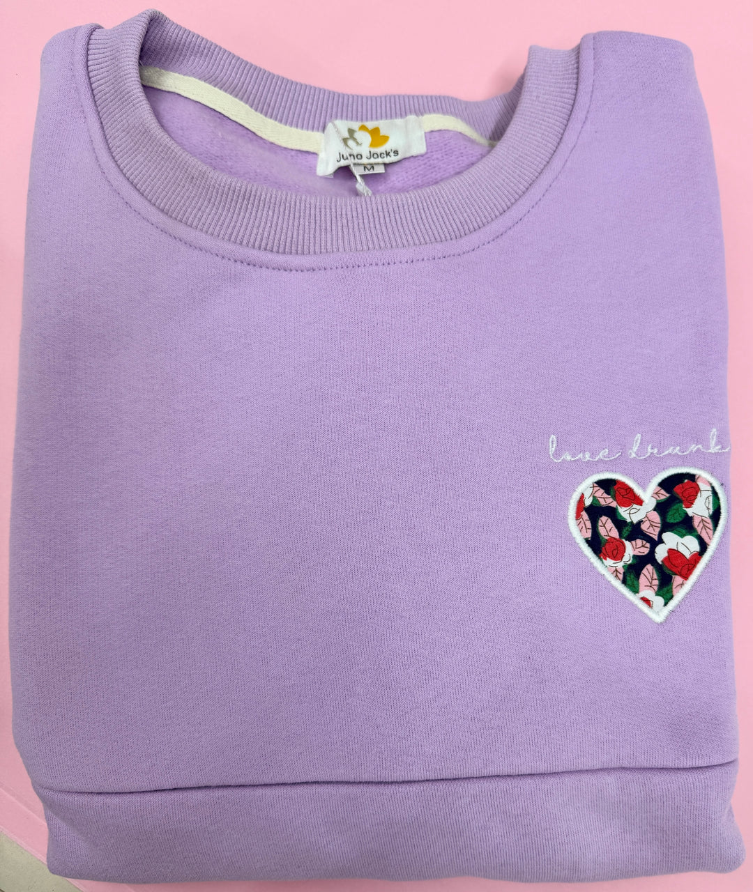 Ready Made - 'Love Drunk' Nursing Applique Sweatshirt  M  (10/12)