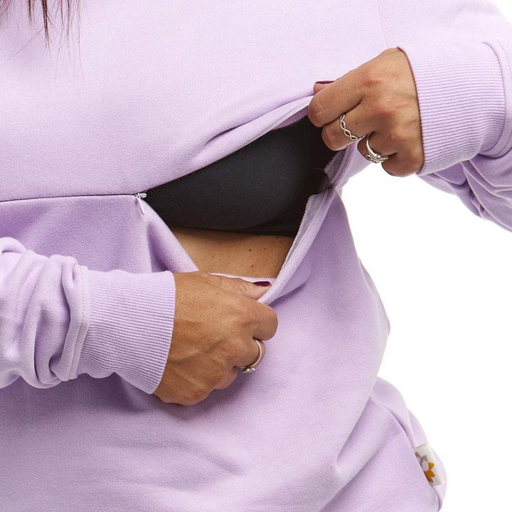 'Raising Tiny Humans' Embroidered Nursing Sweatshirt