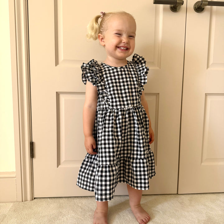 The Winnie Baby & Child Gingham Twinning Dress