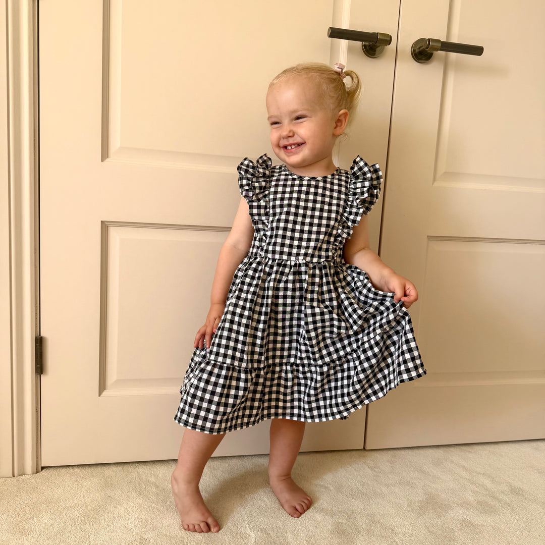 The Winnie Baby & Child Gingham Twinning Dress