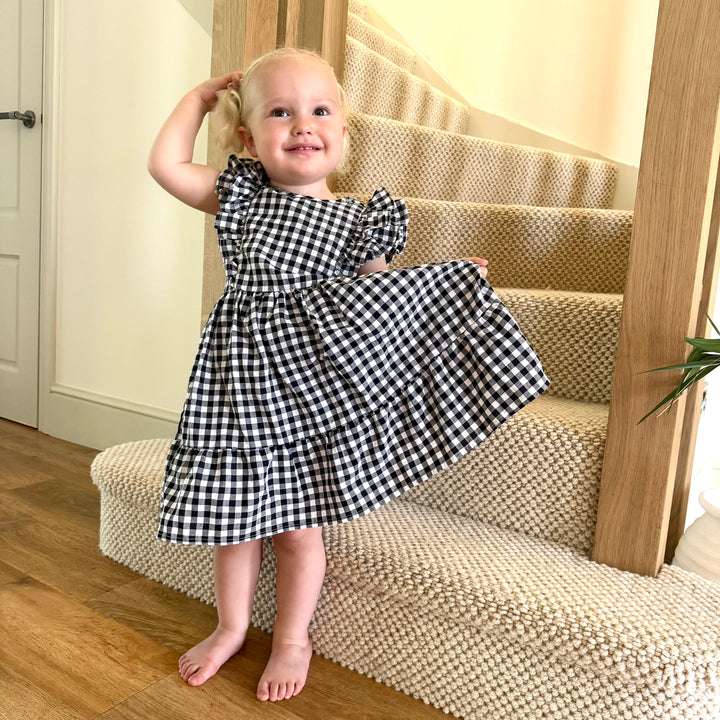The Winnie Baby & Child Gingham Twinning Dress