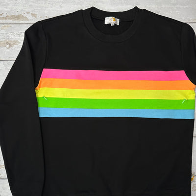 The Rita Nursing Sweatshirt - NEON Rainbow