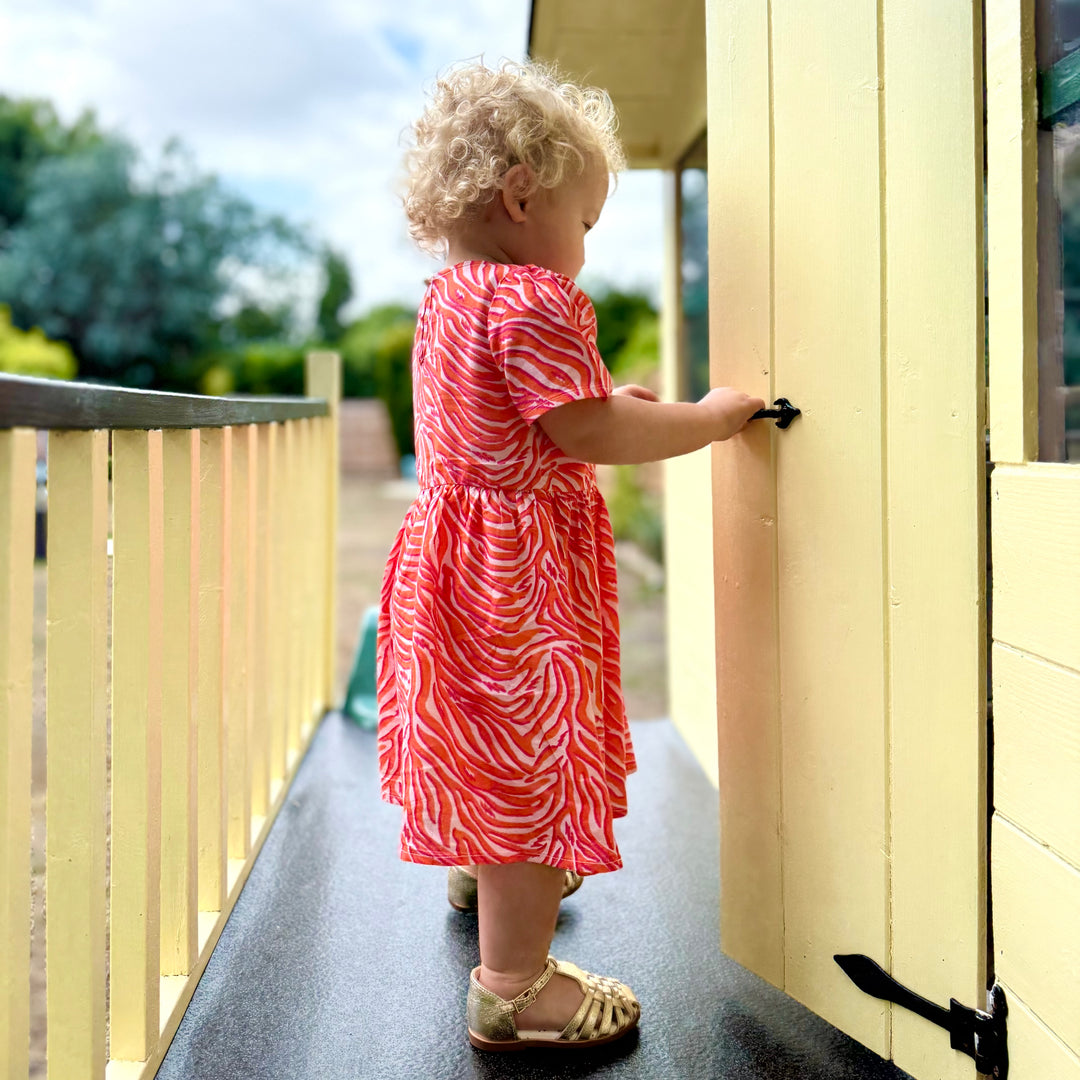 The Frankie Nursing Smock Dress - Wild Ember