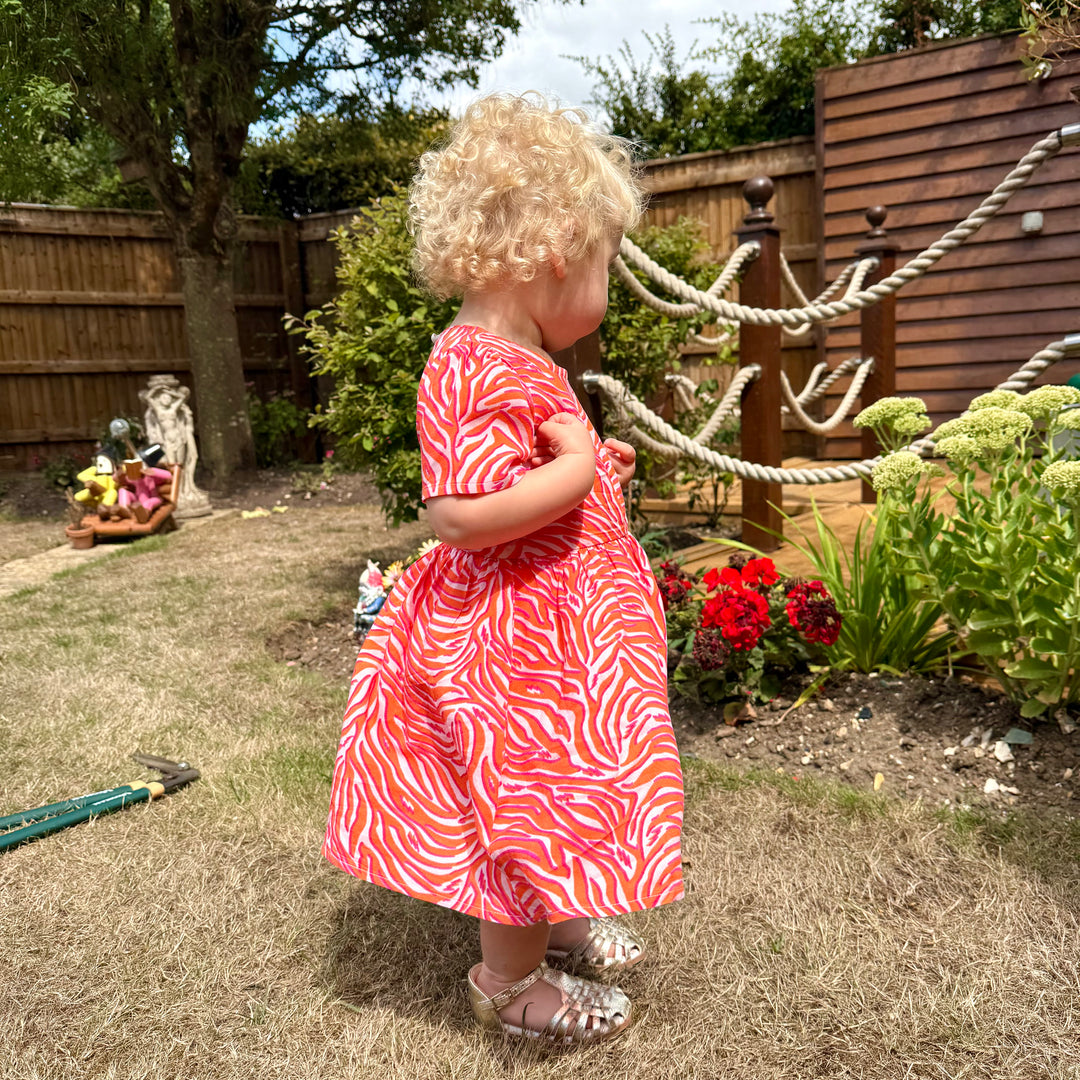 The Frankie Baby/Child Twinning Dress - Wild Ember
