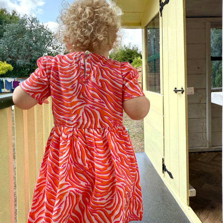 The Frankie Baby/Child Twinning Dress - Wild Ember