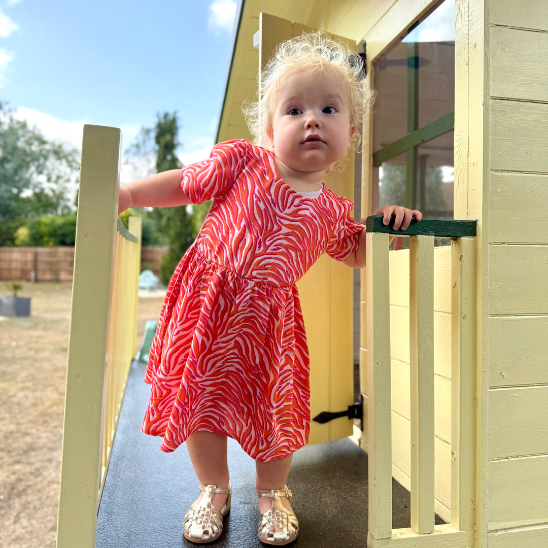 The Frankie Baby/Child Twinning Dress - Wild Ember