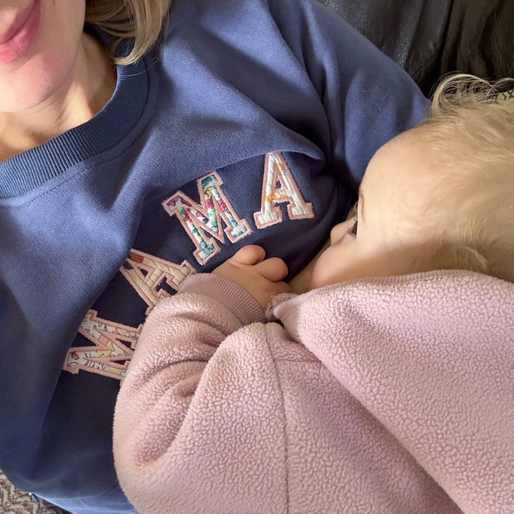 The Phoebe - Keepsake Appliqué Breastfeeding Sweatshirt