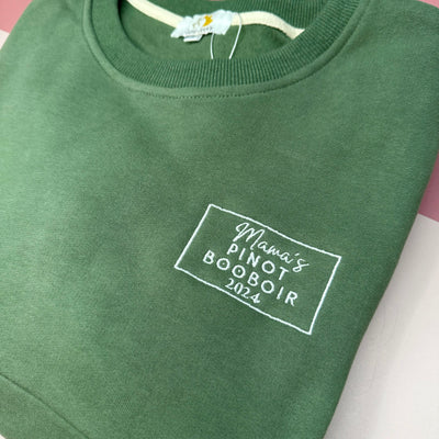 *NEW IN* PINOT BOOBOIR Breastfeeding Friendly Embroidered Sweatshirt