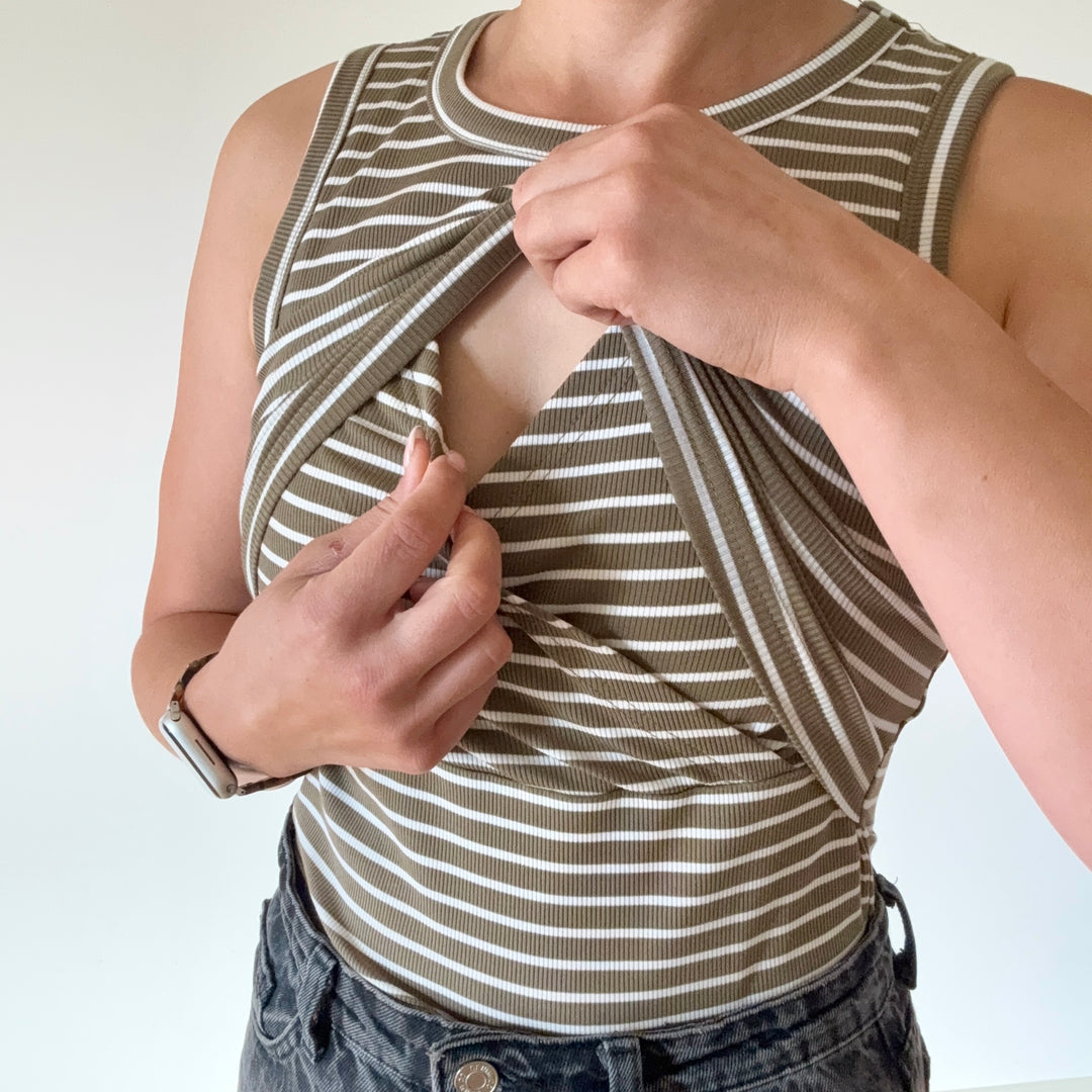 The Ivy Ribbed Nursing Vest