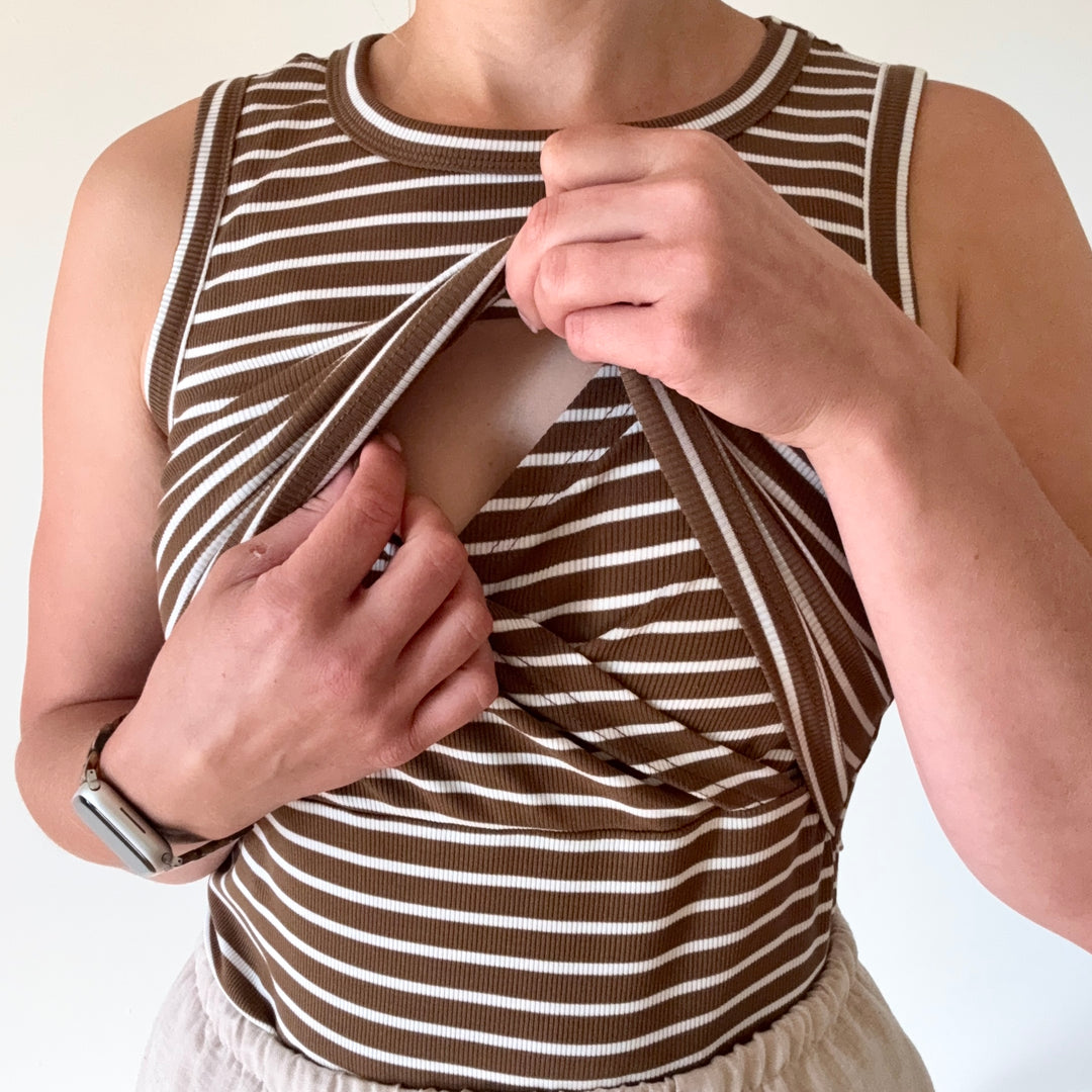 The Ivy Ribbed Nursing Vest
