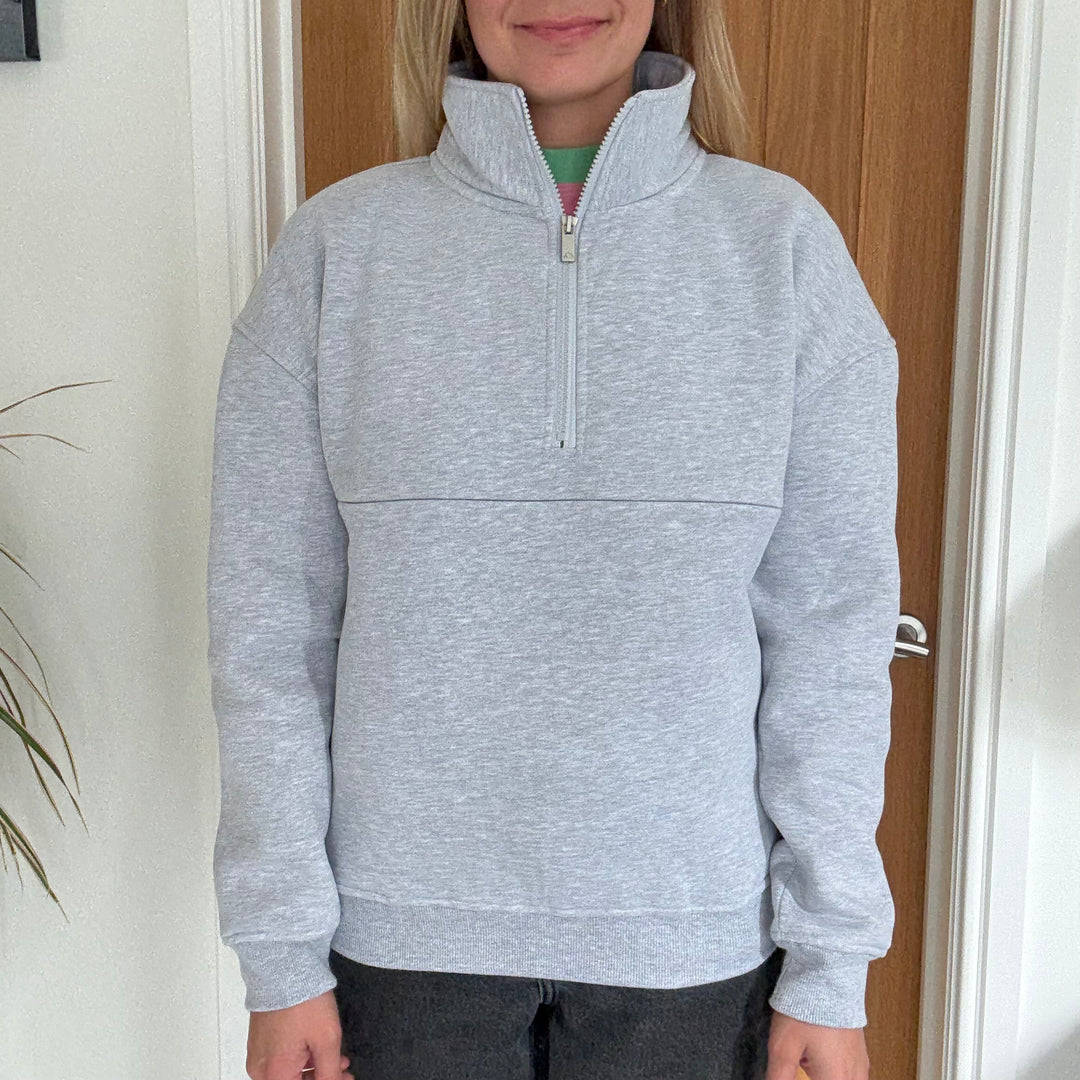 The Maeve Half Zip Nursing Sweatshirt
