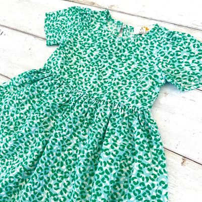 The Frankie Baby/Child Twinning Dress - Aqua Panther