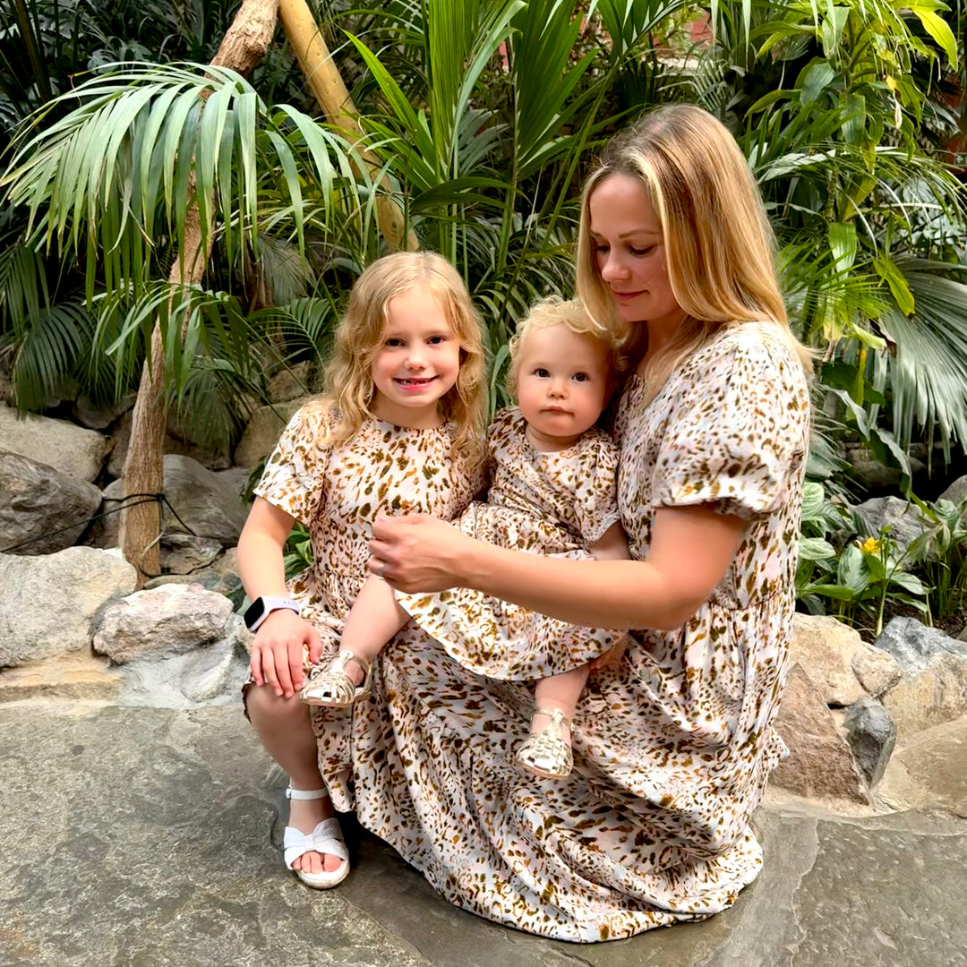 The Frankie Nursing Smock Dress - Wild Ember