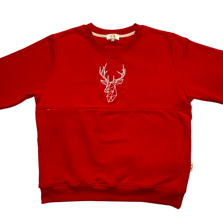 Mumma's Breastfeeding Friendly Christmas Jumper - Festive Stag