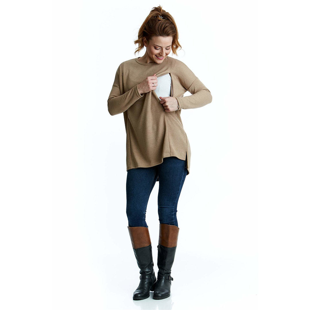 The Sally Soft Knit Breastfeeding Jumper