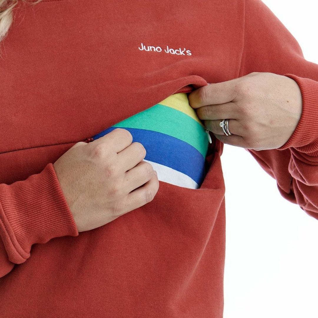 'Juno Jack's' Side Embellished Nursing Sweatshirt