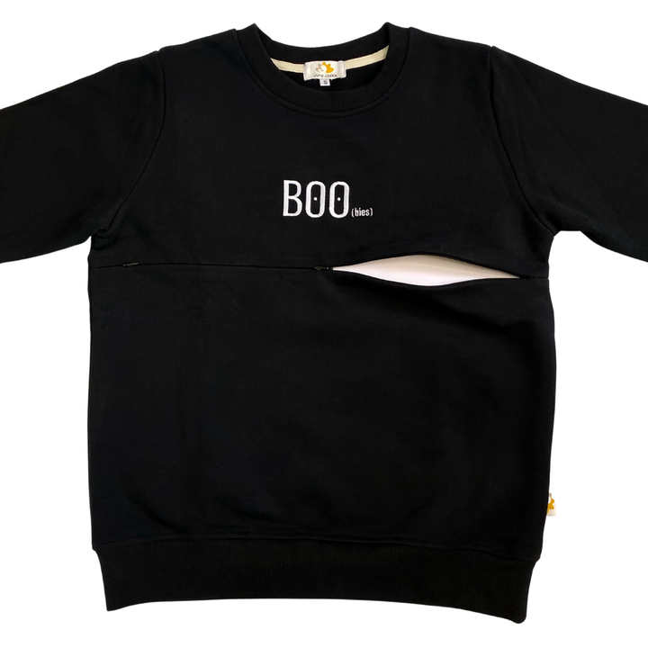 BOO(bies) Nursing Sweatshirt With TwinZip® – Central Embroidery