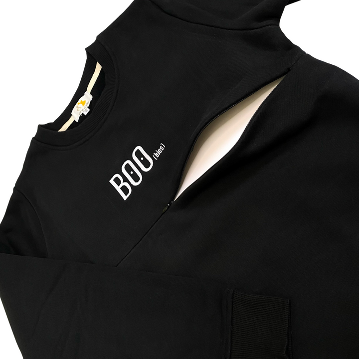 BOO(bies) Nursing Sweatshirt With TwinZip® – Central Embroidery