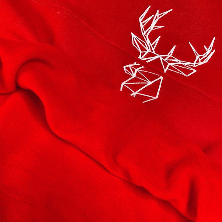 Mumma's Breastfeeding Friendly Christmas Jumper - Festive Zip Through Stag