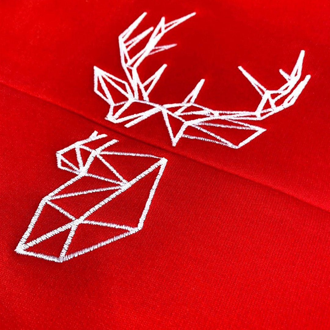 Mumma's Breastfeeding Friendly Christmas Jumper - Festive Zip Through Stag