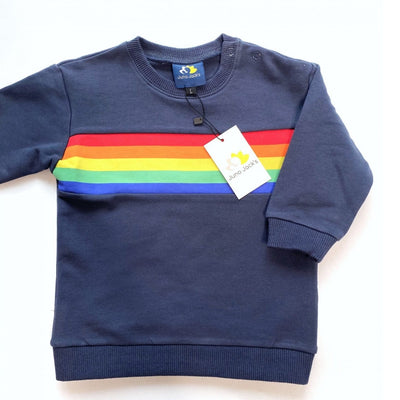 The Rita – Baby/Child Twinning Sweatshirt – Rainbow Stripe