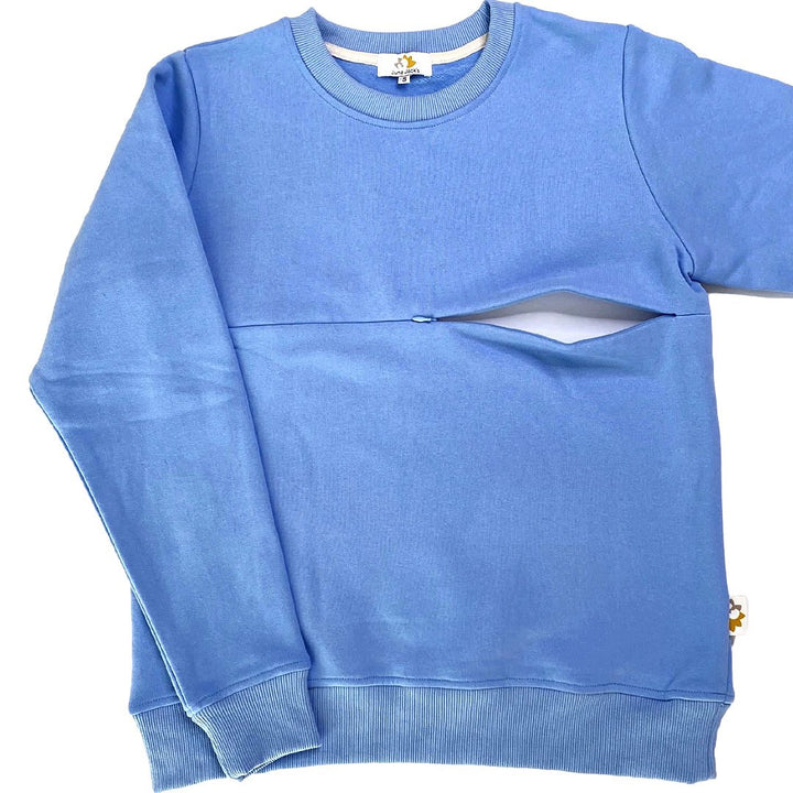 Luxury Liberty London™ Mumma Appliqué Initial Breastfeeding Sweatshirt