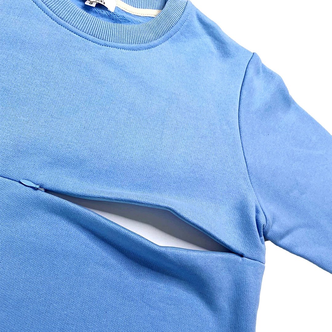 Luxury Liberty London™ Mumma Appliqué Initial Breastfeeding Sweatshirt