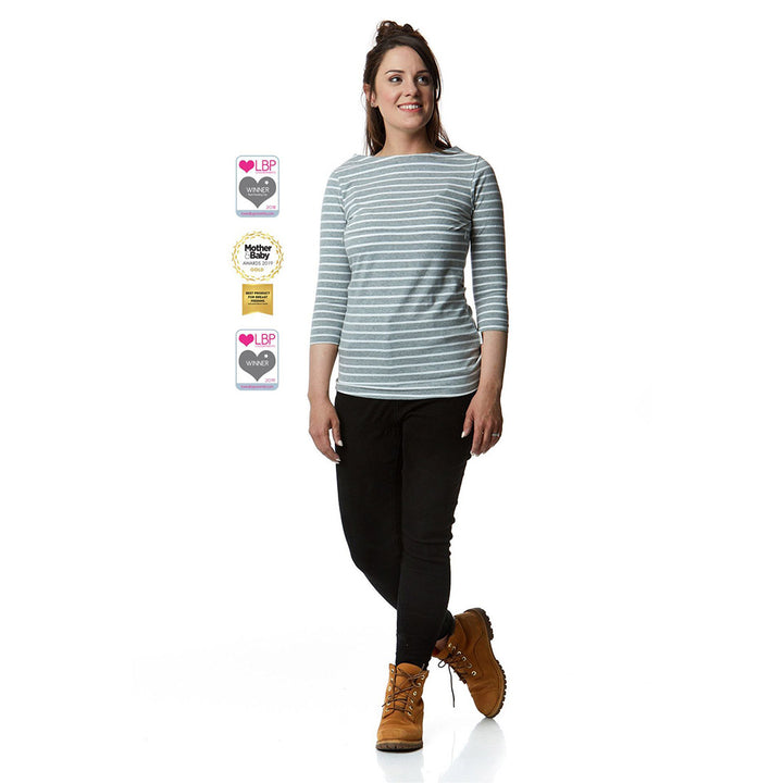 The Juno - 3/4 Sleeve Breastfeeding Mumma Top
