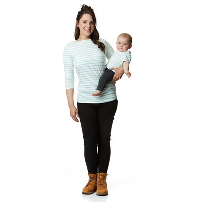 The Juno - 3/4 Sleeve Breastfeeding Mumma Top