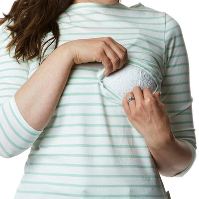 The Juno - 3/4 Sleeve Breastfeeding Mumma Top