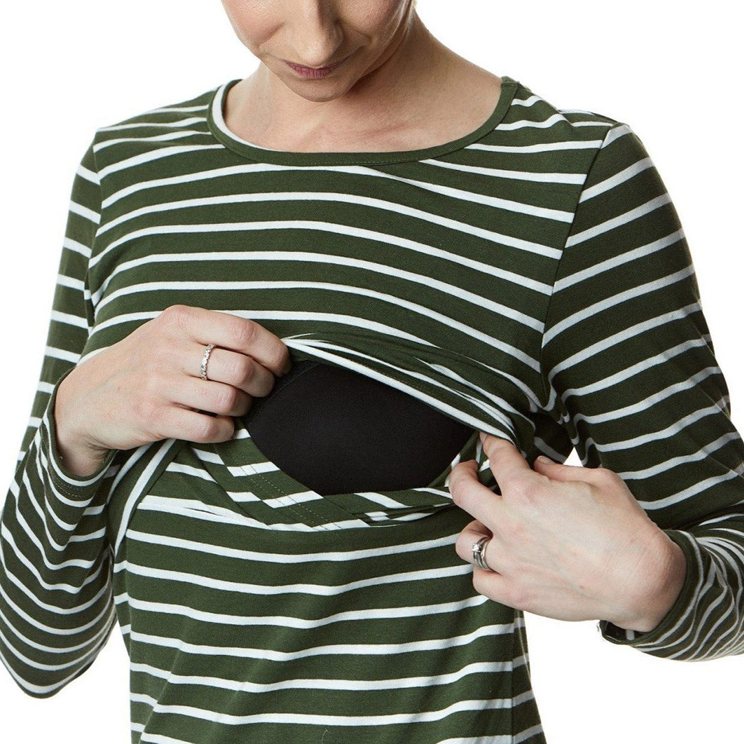 The Juno - Long Sleeve "Lift-Up" Breastfeeding Mumma Top