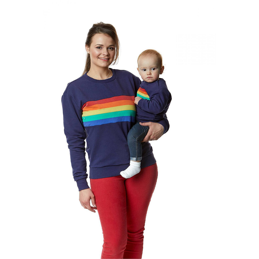 The Rita - Mumma Sweater - Rainbow Stripe