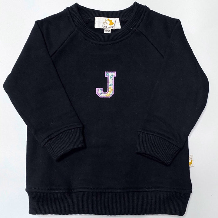Luxury Liberty London™ Mumma Appliqué Initial Breastfeeding Sweatshirt