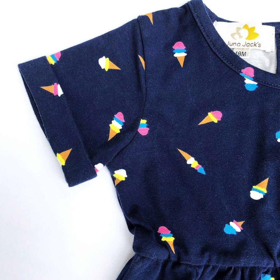 The Izzy Baby/Child Twinning Dress – Ice Cream Print
