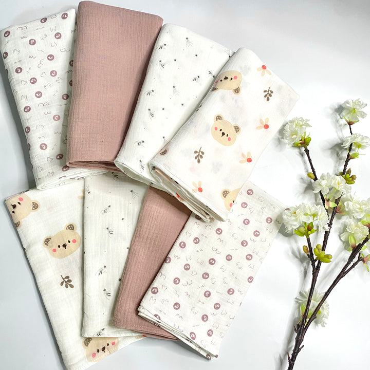 Juno Jack's Cute Cub Swaddle XL Muslin - 100% Organic Cotton