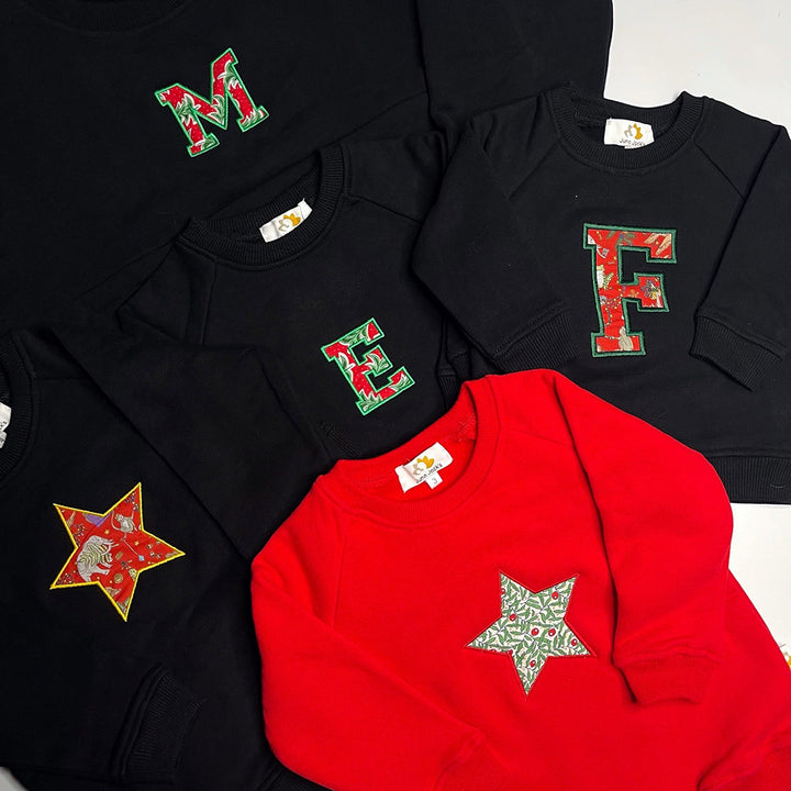 Christmas Luxury Liberty London ™ Initial Baby/Child Sweatshirt