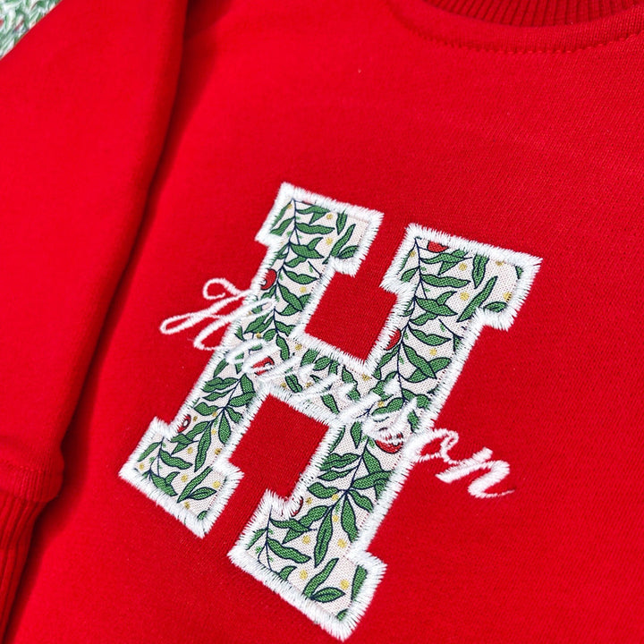 Christmas Luxury Liberty London ™ Initial Baby/Child Sweatshirt