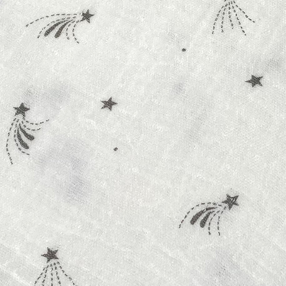 Shooting Stars Printed XL Swaddle Muslin – 100% Organic Cotton