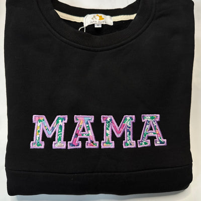Ready Made - Luxury Liberty London Applique 'MAMA' Breastfeeding Sweatshirt size M (10/12)