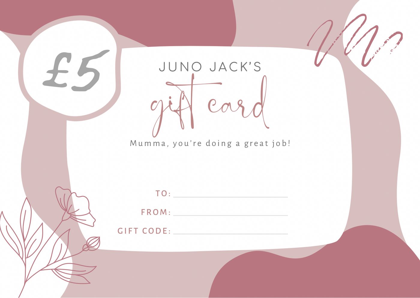 Juno Jack's Physical Gift Card