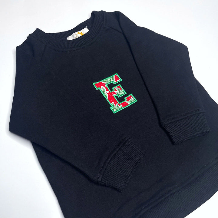 Christmas Luxury Liberty London ™ Initial Baby/Child Sweatshirt